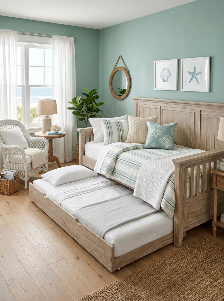 Coastal Trundle Bed - 30 bedroom trundle beds