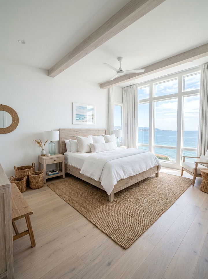 Coastal White Bedroom - 30 white bedroom ideas