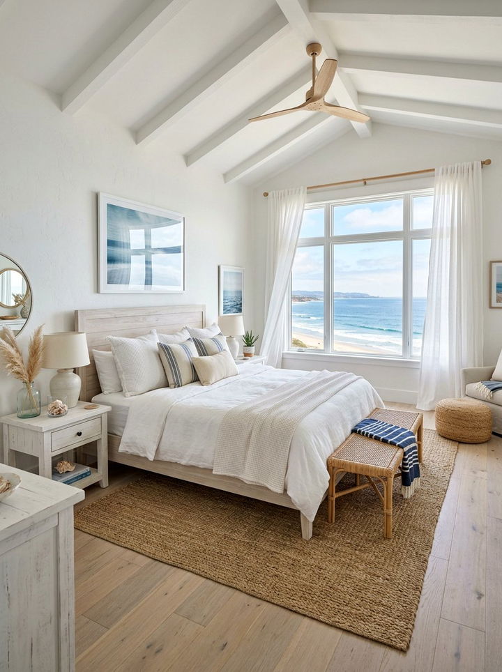 Coastal White Bedroom - 30 contemporary white bedroom ideas
