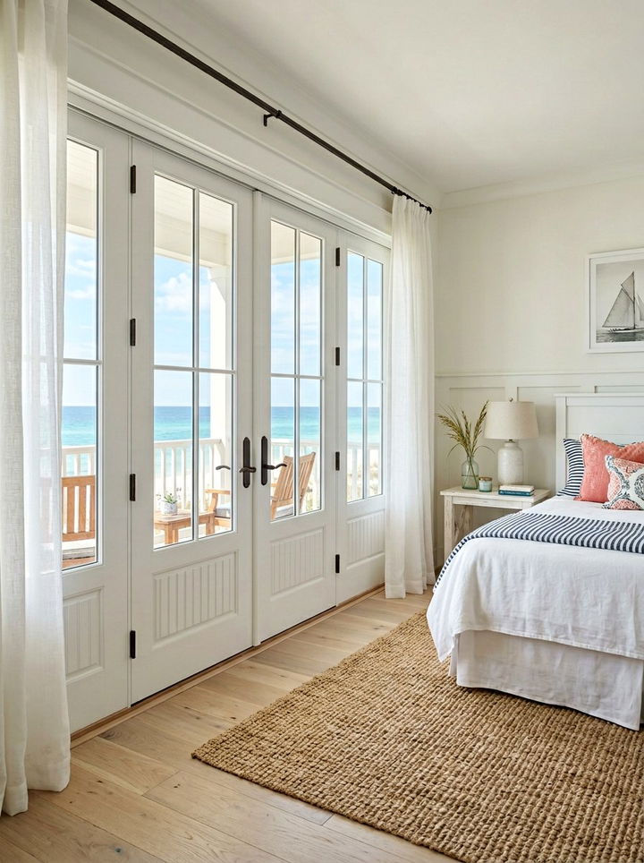 Coastal White Bifold Door - 30 bedroom bifold doors