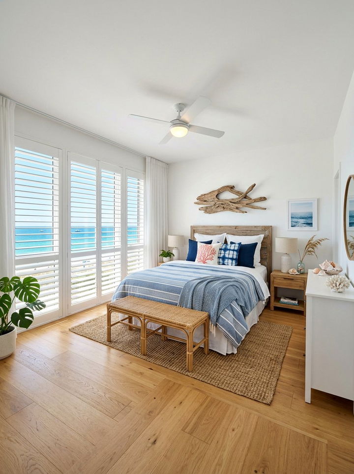 Coastal bedroom plantation shutters - 30 bedroom plantation shutters