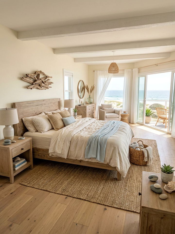 Coastal beige bedroom - 30 all beige bedroom ideas