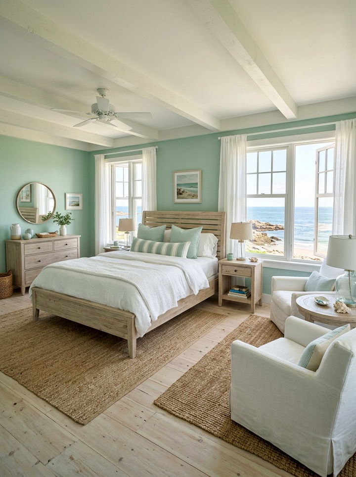 Coastal farmhouse green bedroom - 30 farmhouse green bedroom ideas