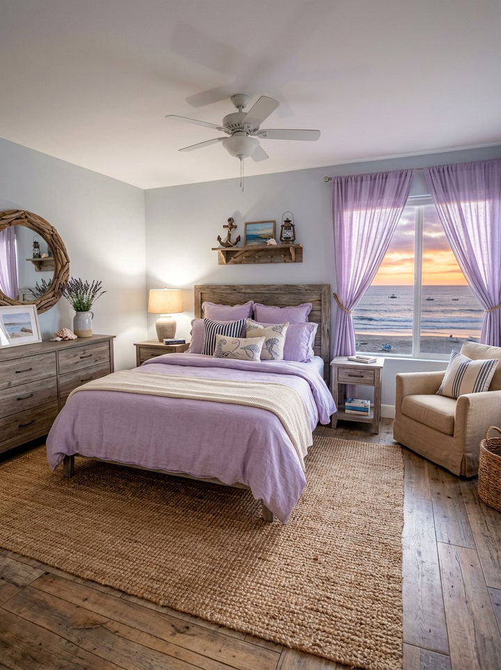 Coastal lavender bedroom style - 30 pastel lavender bedroom ideas