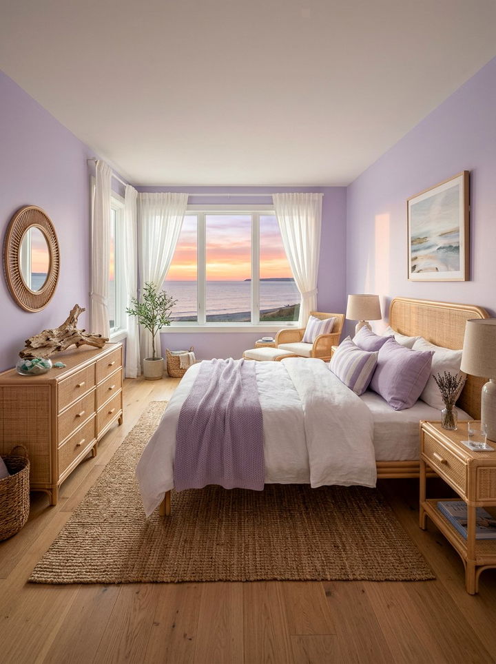 Coastal lavender bedroom - 30 lavender bedroom ideas