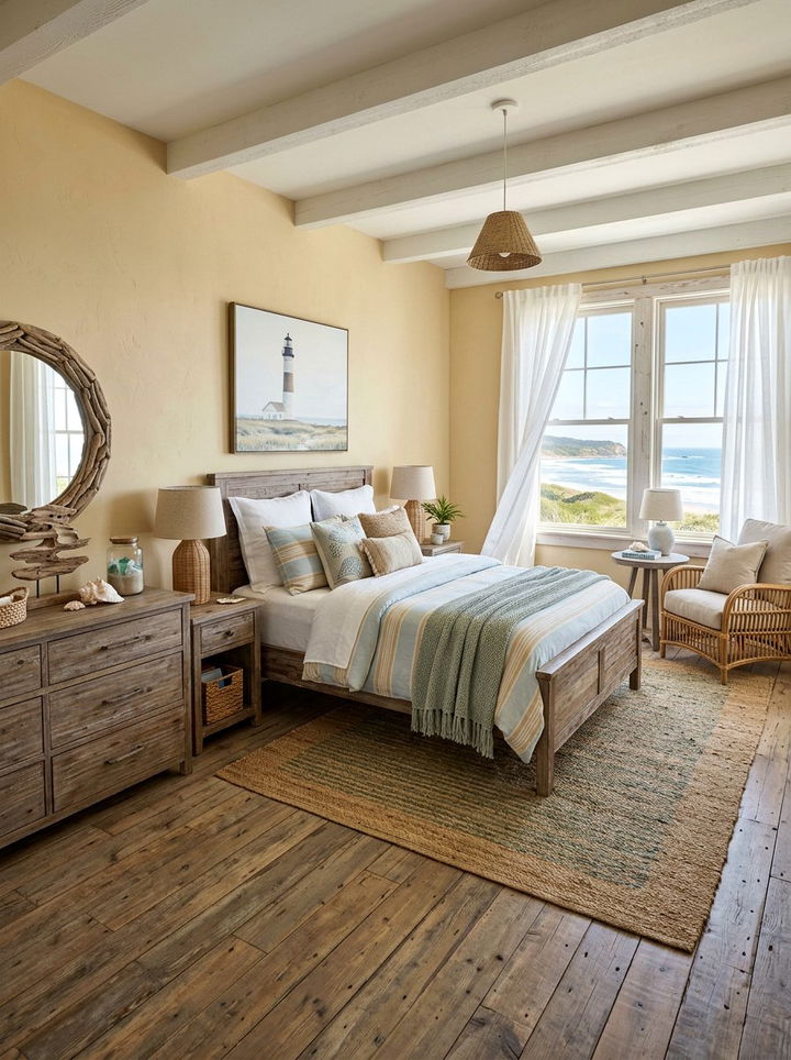 Coastal pastel yellow bedroom - 30 pastel yellow bedroom ideas