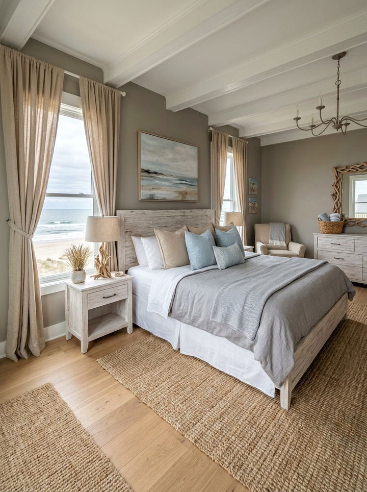Coastal pebble gray bedroom - 30 pebble gray bedroom ideas