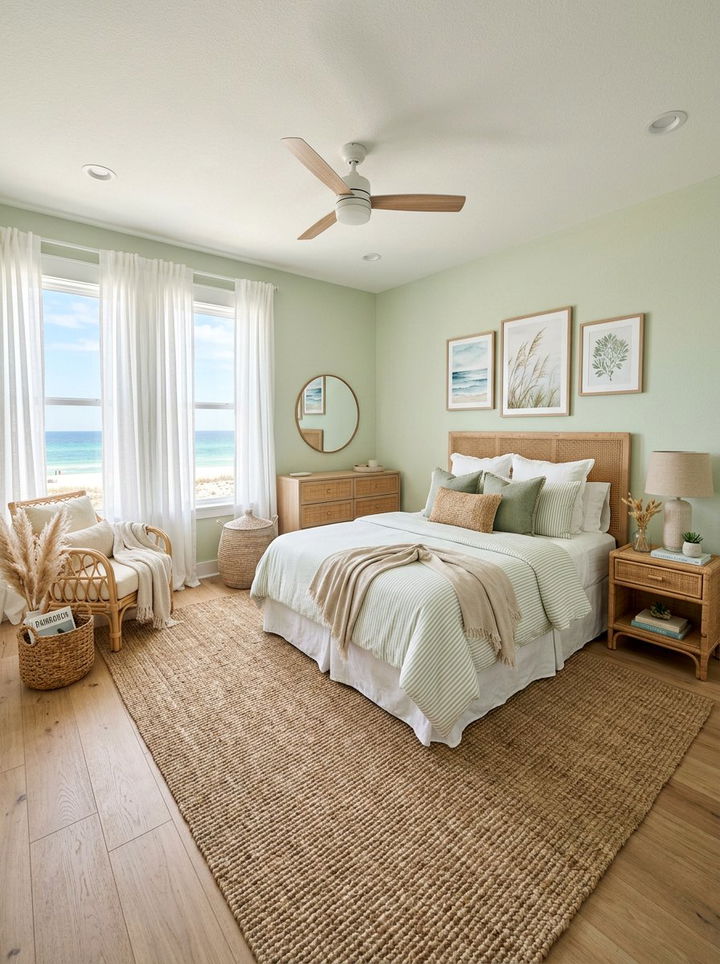 Coastal pistachio bedroom - 30 pistachio bedroom ideas