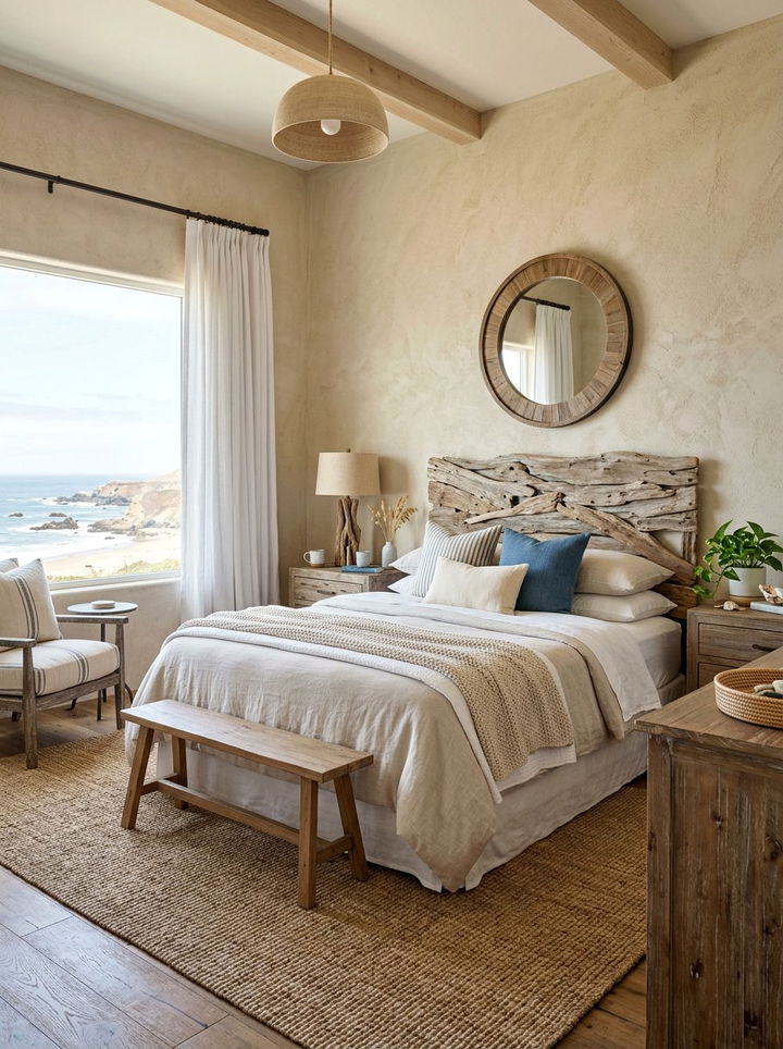Coastal rustic bedroom - 30 rustic beige bedroom ideas
