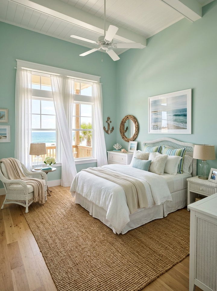 Coastal southern bedroom - 30 Southern bedroom ideas