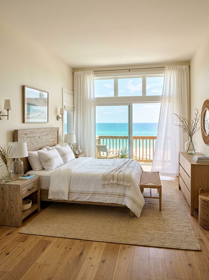 Coastal tan and white bedroom - 30 tan and white bedroom ideas