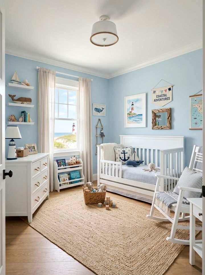 Coastal toddler room - 30 toddler bedroom ideas