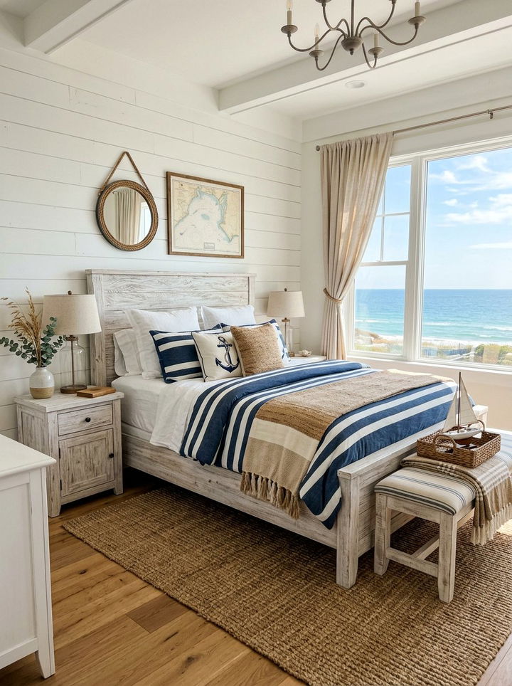Coastal white wash bed - 30 bedroom bed frames