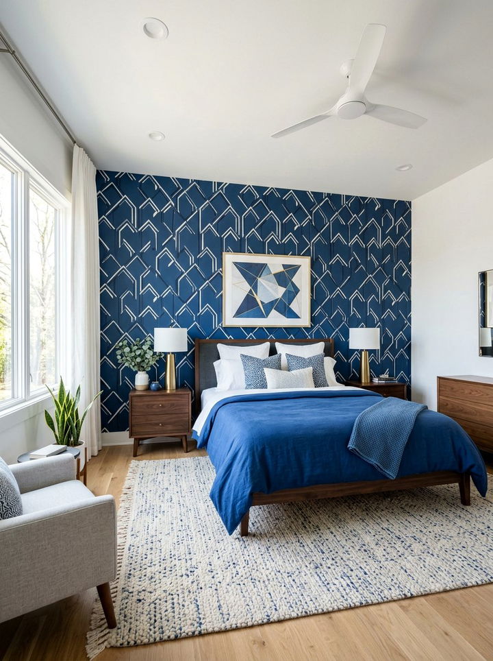 Cobalt Blue Wallpaper Bedroom - 30 cobalt bedroom ideas