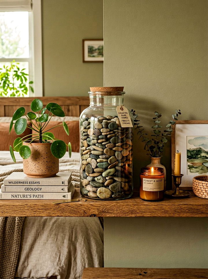 Collected Rock Jar - 30 bedroom travel souvenir ideas