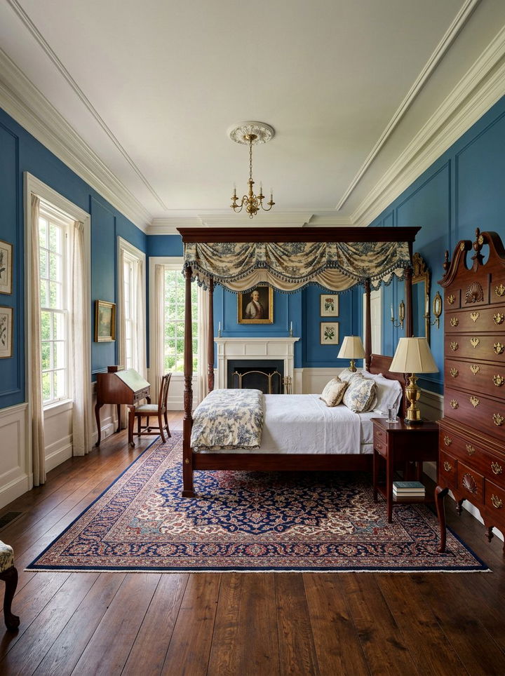 Colonial Style Bedroom - 30 antique bedroom ideas