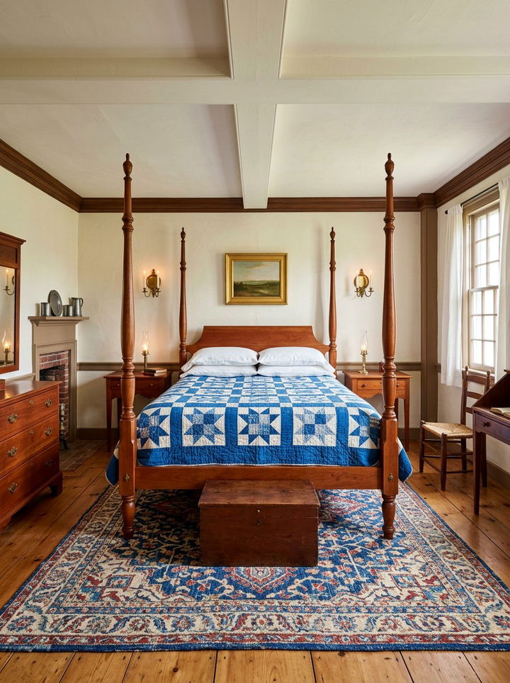 Colonial bedroom - 30 historic home bedroom ideas