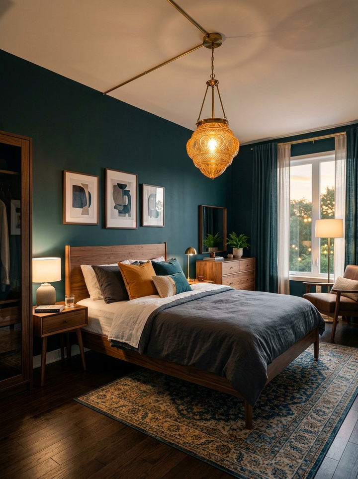 Colored Glass Pendant - 30 bedroom pendant lights