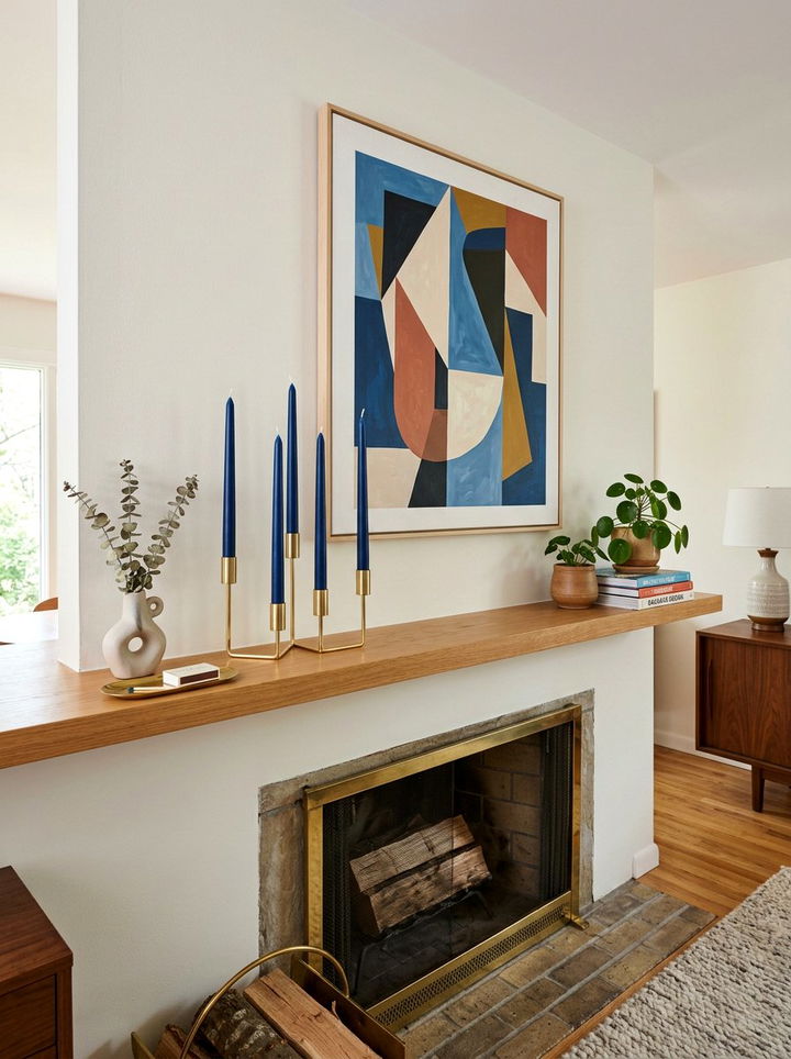 Colored Taper Candle - 30 bedroom candle ideas