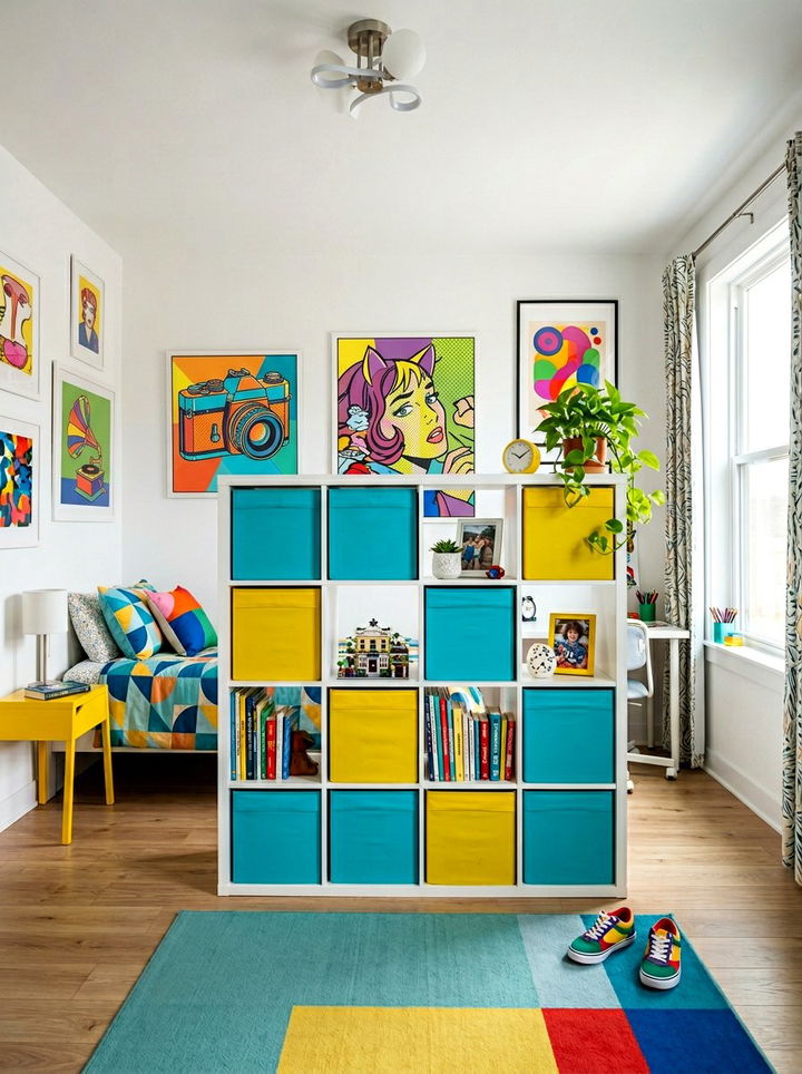 Colorful Cube Storage Unit - 30 bedroom storage cubes