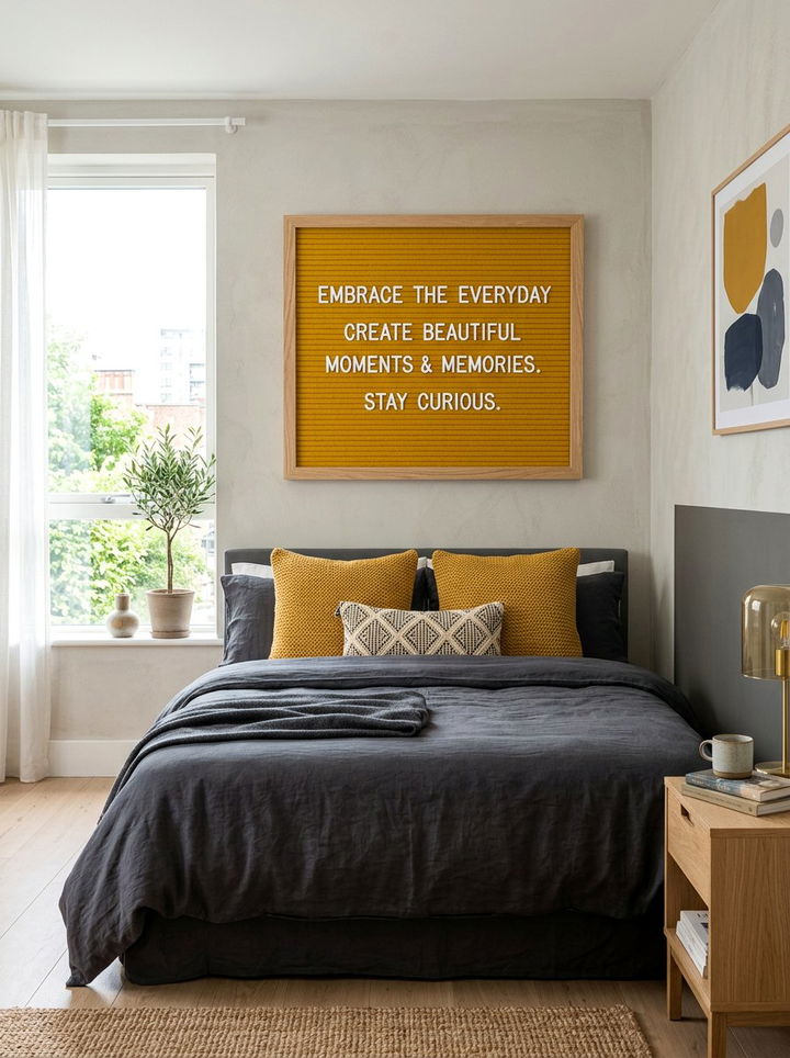 30 Cute Bedroom Letter Boards for Personal Expressions