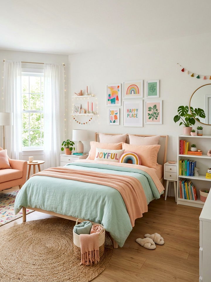 Colorful Pastel Bedroom - 30 quick bedroom ideas