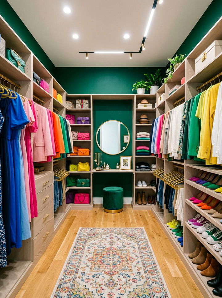Colorful Walk In Closet Paint - 30 bedroom walk-in closets