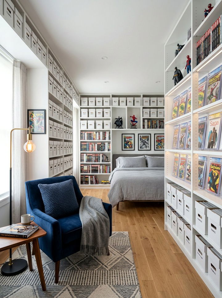 Comic Book Storage Bedroom - 30 comic book bedroom ideas