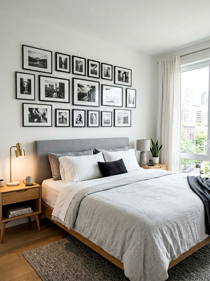 Command Hooks Wall Art - 30 no damage bedroom ideas