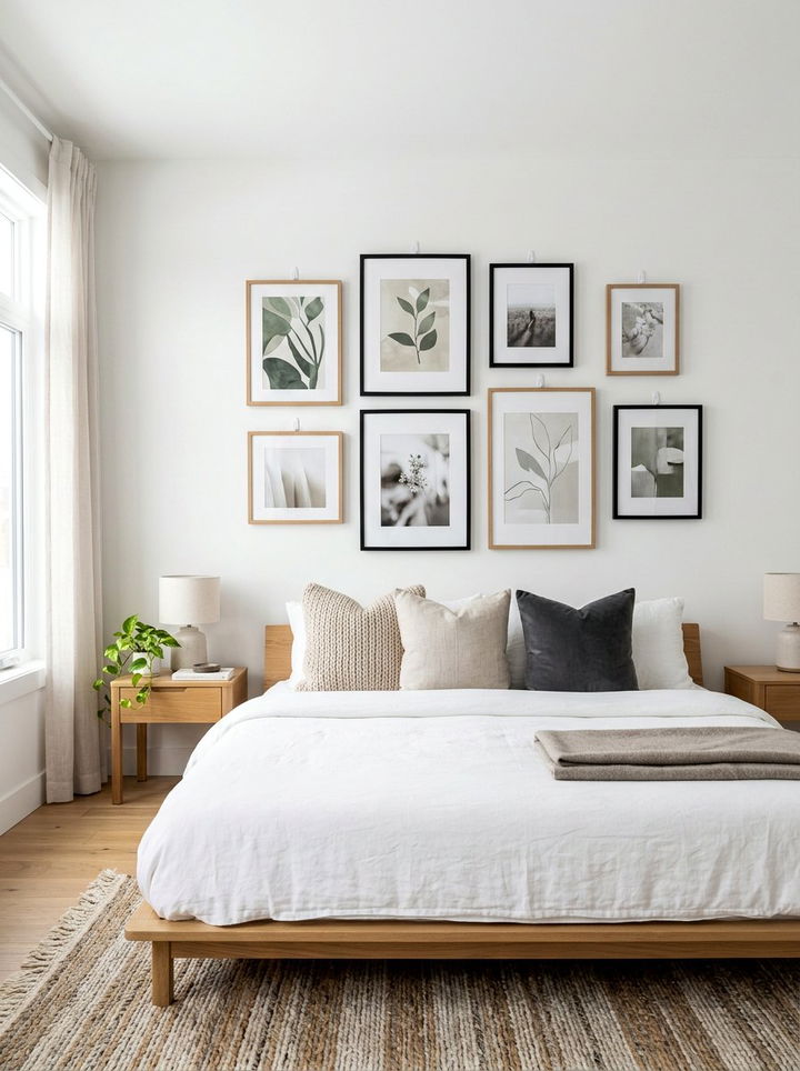 Command hook wall art - 30 temporary bedroom ideas