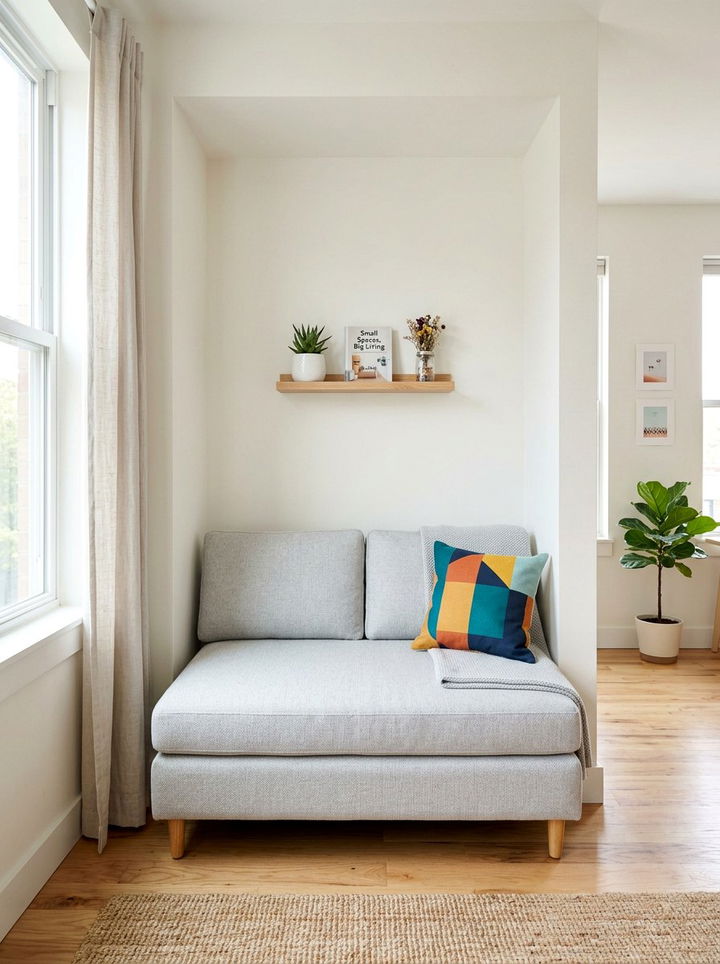 Compact Armless Sleeper Sofa - 30 bedroom sofa bed ideas