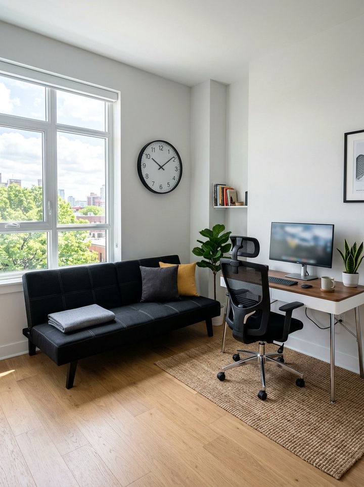 Compact Futon For Office - 30 bedroom futon ideas