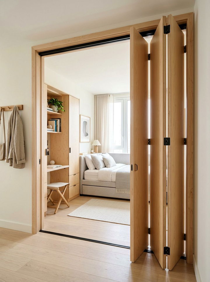 Compact Small Bedroom Bifold Door - 30 bedroom bifold doors