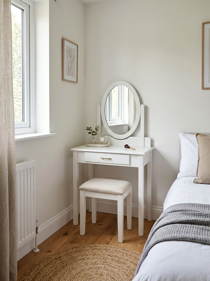 Compact Vanity Set - 30 bedroom vanity ideas