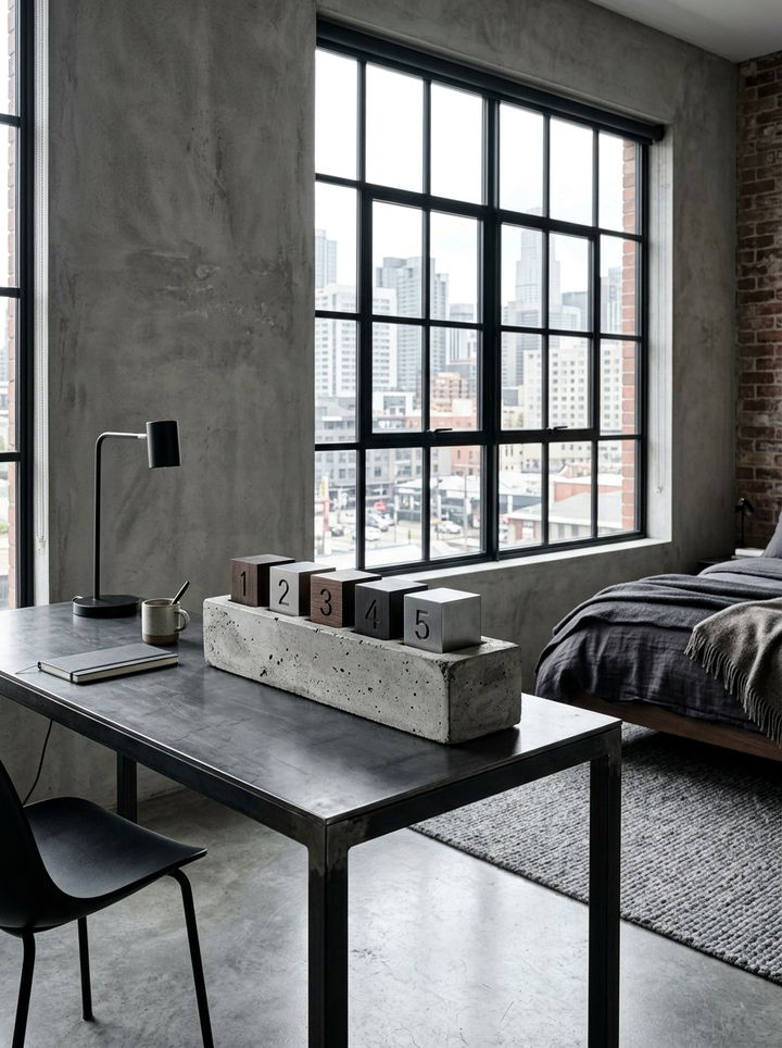 Concrete Industrial Holder - 30 bedroom candle holders