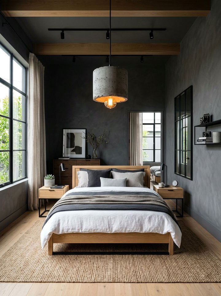 Concrete Pendant Light - 30 bedroom pendant lights