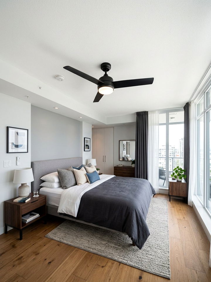Condo bedroom ceiling fan - 30 condo bedroom ideas