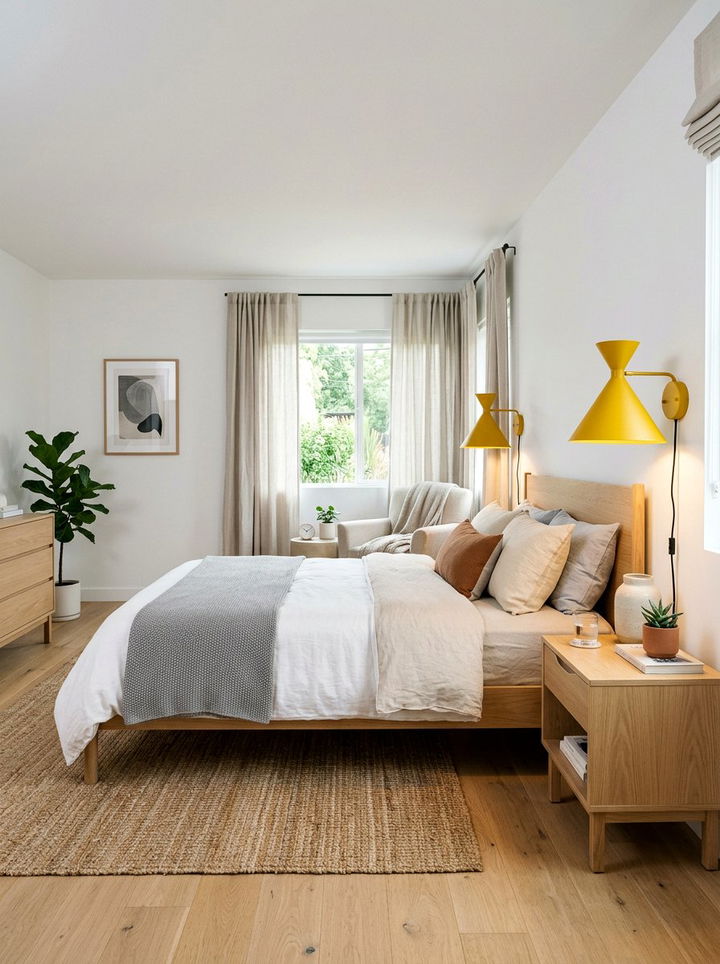 Cone shade bedroom sconce - 30 bedroom sconces