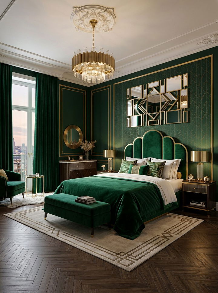 Contemporary Art Deco Bedroom - 30 modern bedroom ideas