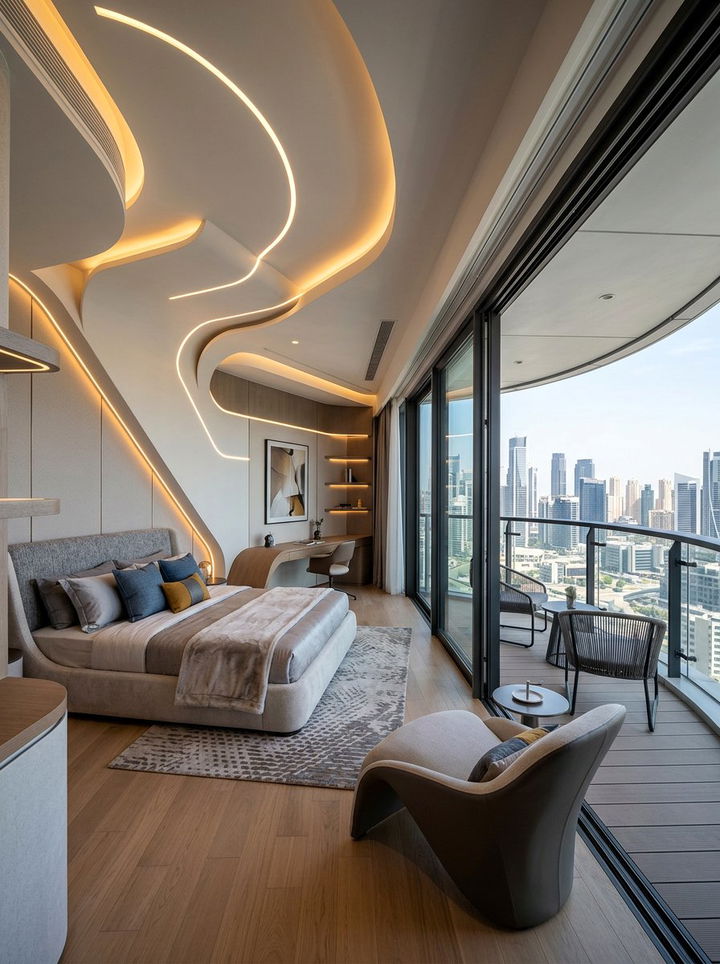 Contemporary Bedroom Balcony - 30 bedroom with balcony ideas