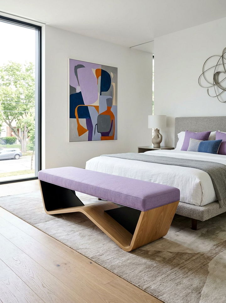 Contemporary Bedroom Bench - 30 bedroom upholstered benches