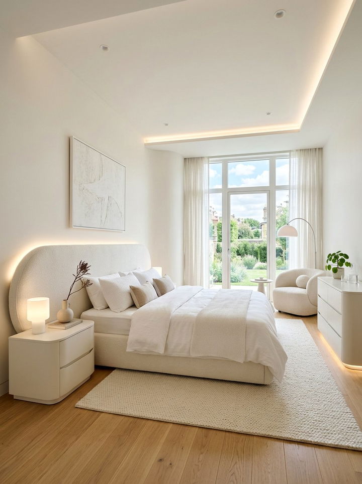 Contemporary Bone White Bedroom - 30 bone white bedroom ideas