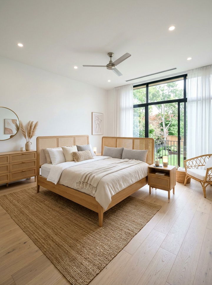 Contemporary Cane Bedroom - 30 cane bedroom ideas