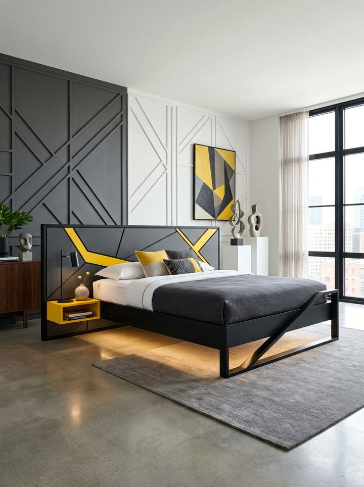 Contemporary Floating Bed - 30 bedroom floating bed ideas