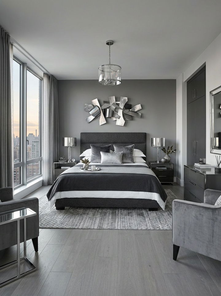 Contemporary Gray Bedroom - 30 instant bedroom ideas