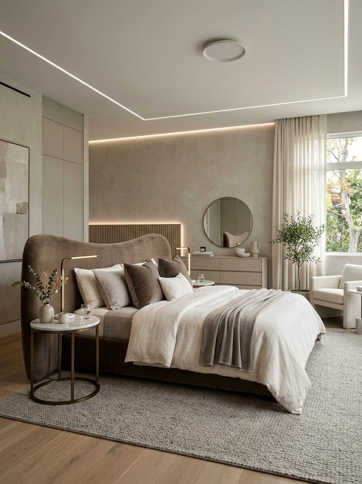 Contemporary Neutral Bedroom - 30 neutral tone bedroom ideas