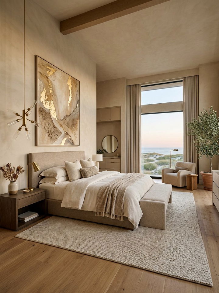 Contemporary Sand Bedroom - 30 sand colored bedroom ideas