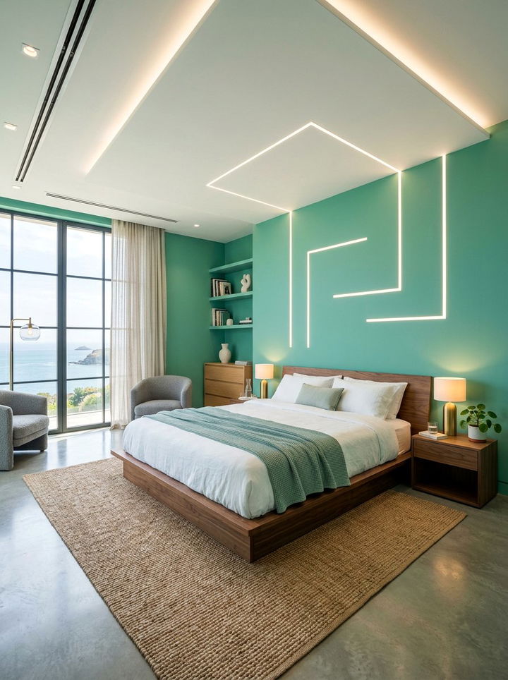 Contemporary Seafoam Green Bedroom - 30 seafoam green bedroom ideas