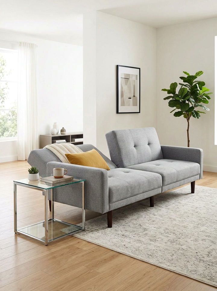 Contemporary Split Back Futon - 30 bedroom futon ideas