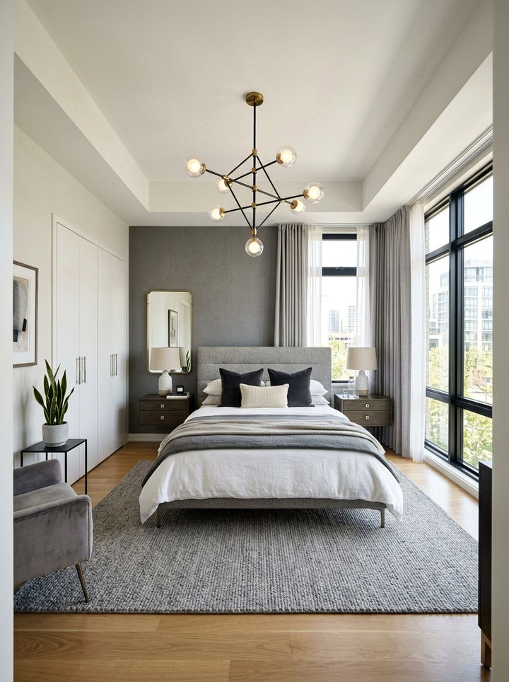 Contemporary Square Bedroom - 30 square bedroom ideas